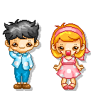 Gif animé amour enfants